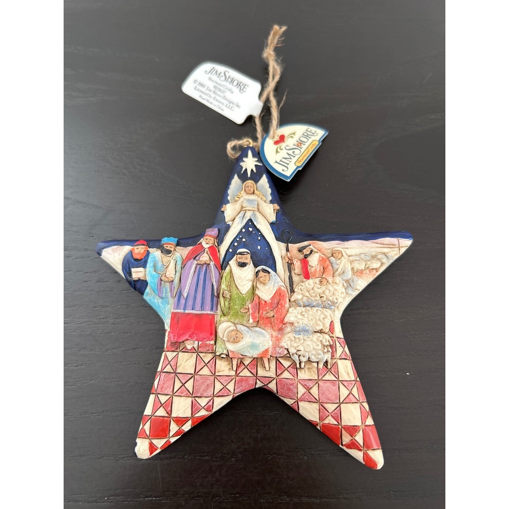 Jim Shore Heartwood Creek Nativity Star Ornament 4010627 2005 Christmas Decor